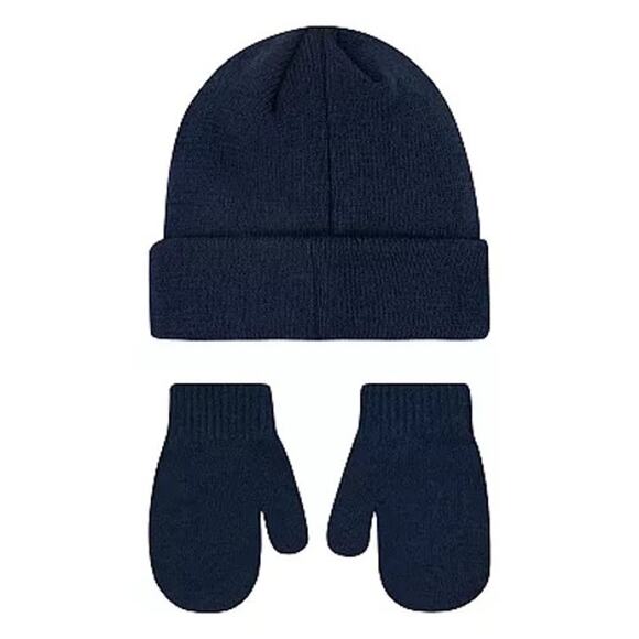Toddler 2T-4T Nike Club Beanie & Mittens Set Color: Blue - Picture 2 of 2